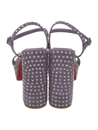 Christian Louboutin Leather Slingback Sandals