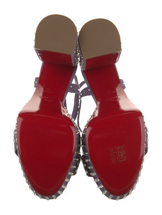 Christian Louboutin Leather Slingback Sandals