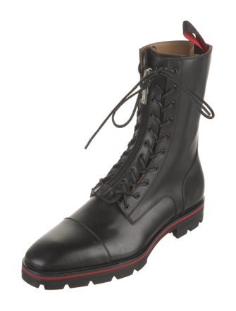 Christian Louboutin Leather Combat Boots