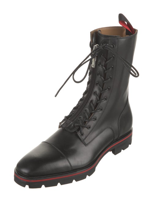 Christian Louboutin Leather Combat Boots