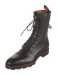 Christian Louboutin Leather Combat Boots
