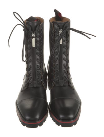 Christian Louboutin Leather Combat Boots
