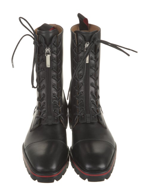 Christian Louboutin Leather Combat Boots