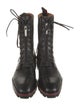 Christian Louboutin Leather Combat Boots