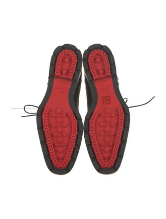 Christian Louboutin Leather Combat Boots