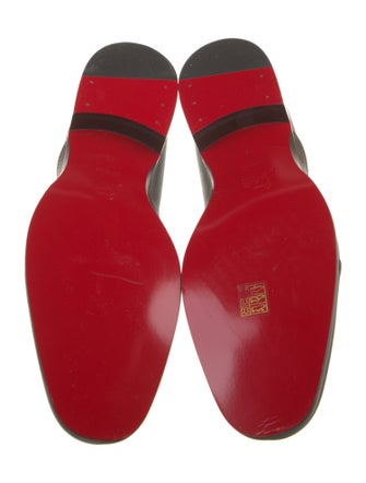 Christian Louboutin Embossed Leather Derby Shoes
