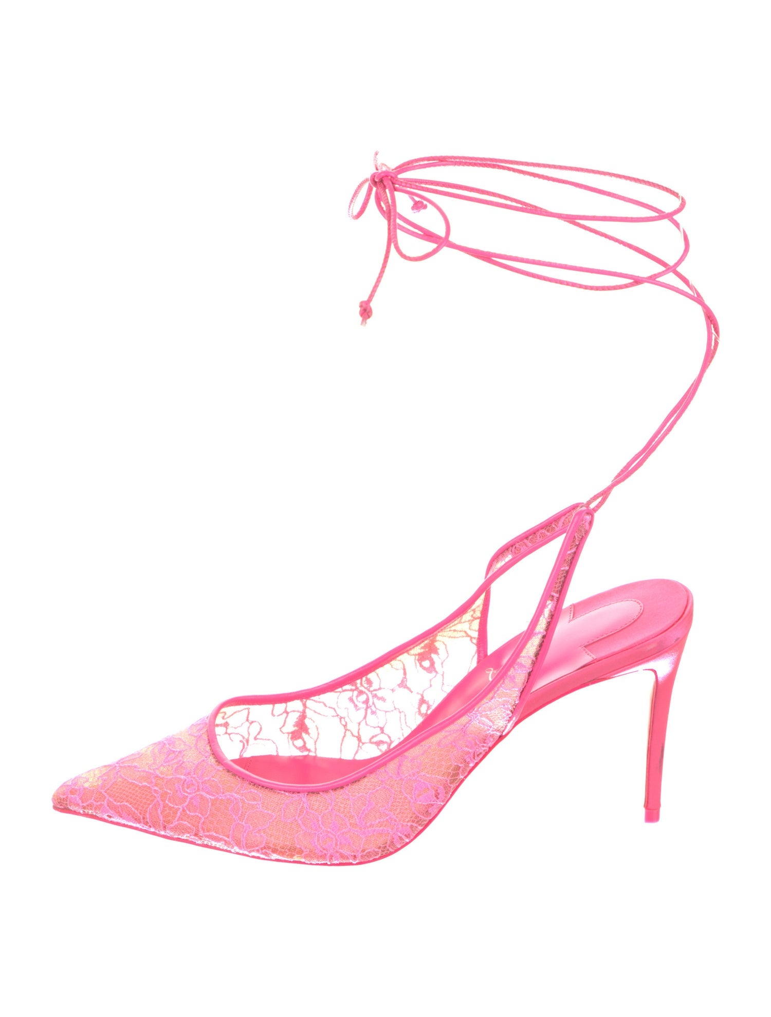 Christian Louboutin Lace Slingback Pumps