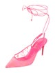 Christian Louboutin Lace Slingback Pumps