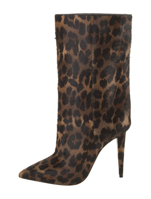 Christian Louboutin Calf Hair Animal Print Boots