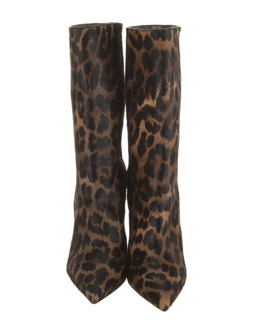 Christian Louboutin Calf Hair Animal Print Boots