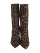 Christian Louboutin Calf Hair Animal Print Boots