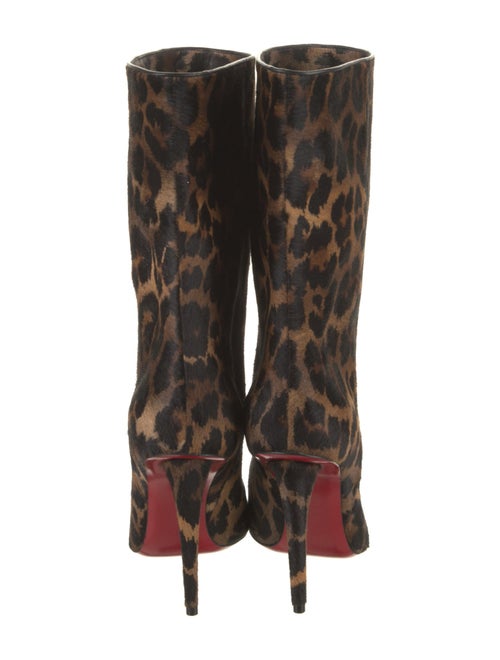 Christian Louboutin Calf Hair Animal Print Boots