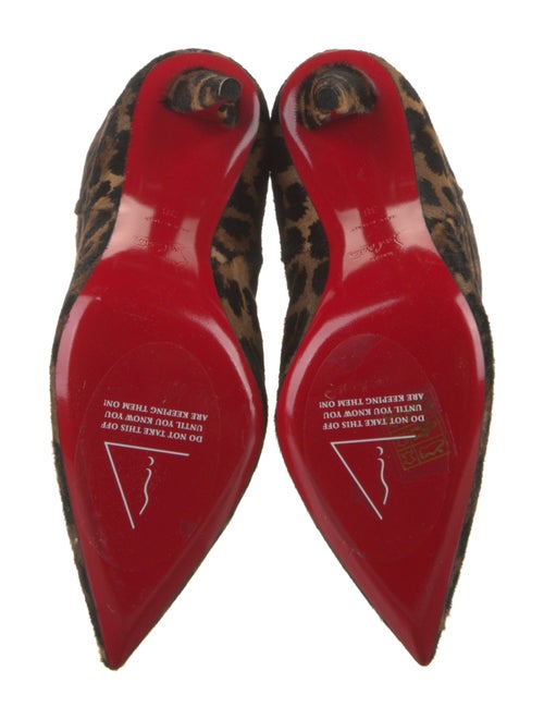 Christian Louboutin Calf Hair Animal Print Boots