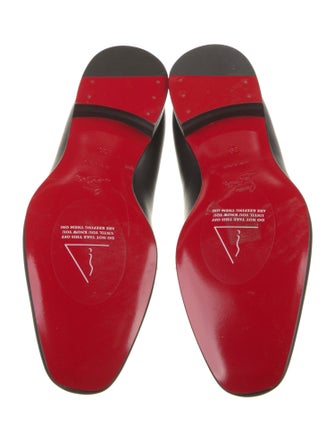 Christian Louboutin Leather Tassel Accents Loafers