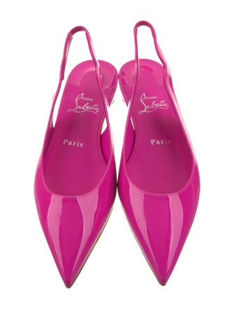Christian Louboutin Patent Leather Slingback Flats