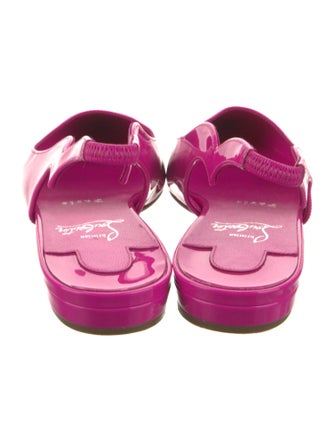 Christian Louboutin Patent Leather Slingback Flats