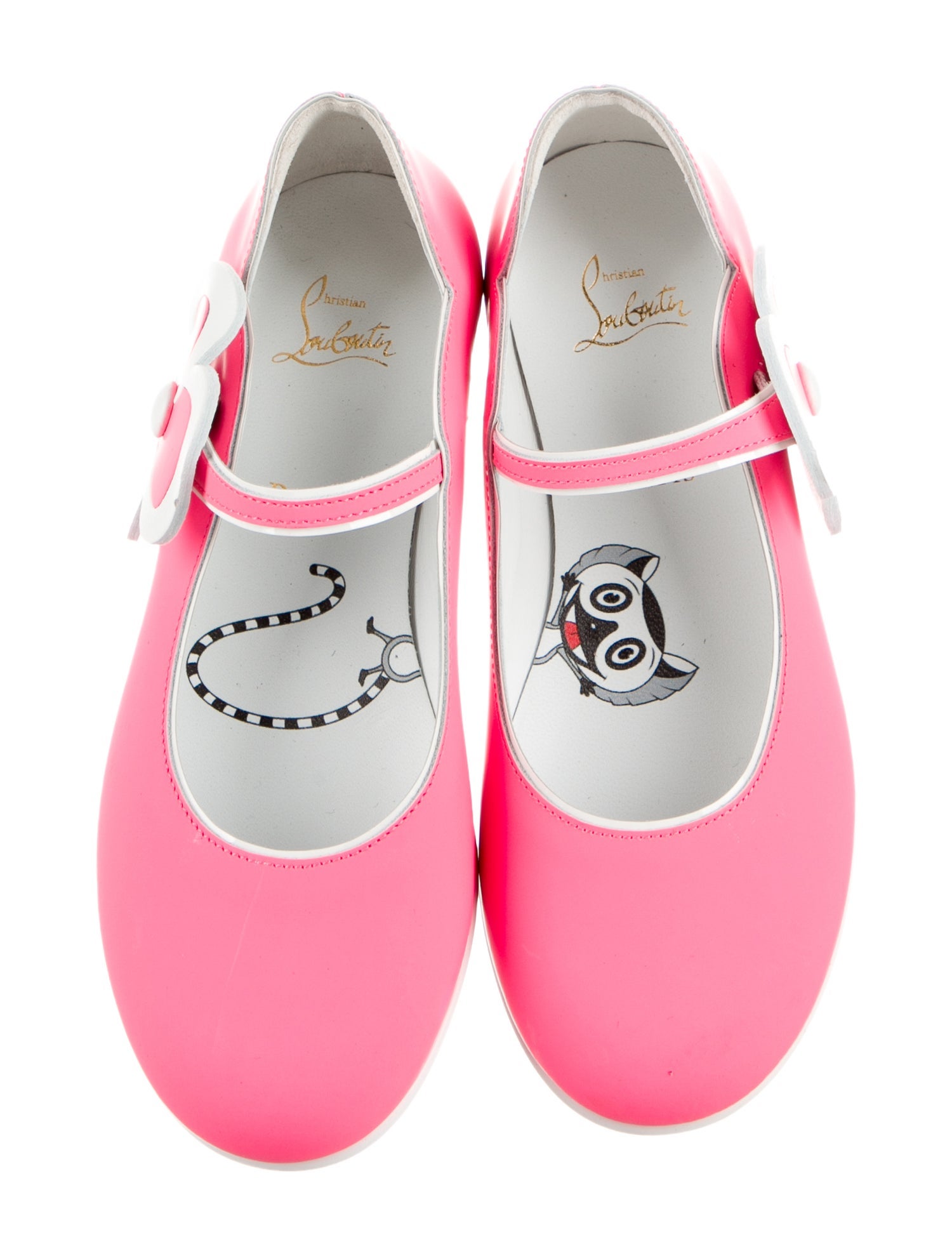 Christian Louboutin Girls' Leather Ballet Flats