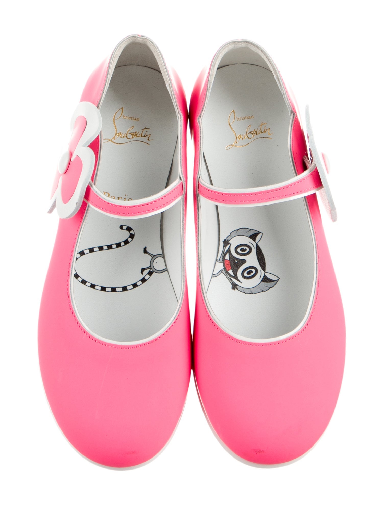 Christian Louboutin Girls' Leather Ballet Flats