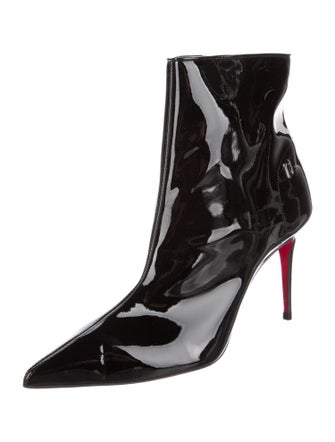 Christian Louboutin Patent Leather Sock Boots