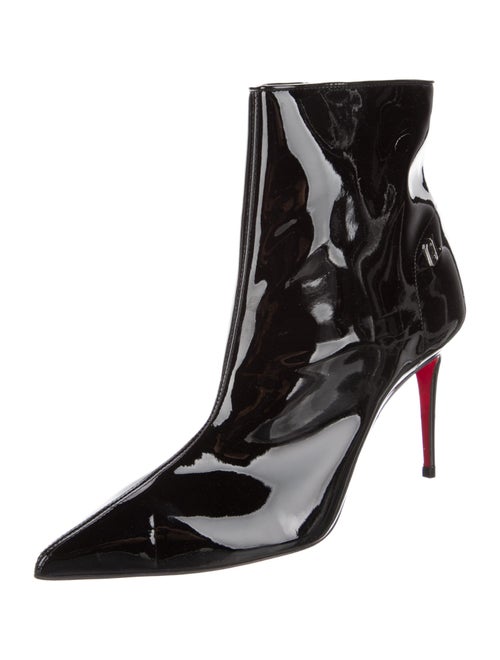 Christian Louboutin Patent Leather Sock Boots