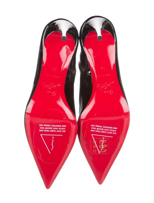Christian Louboutin Patent Leather Sock Boots