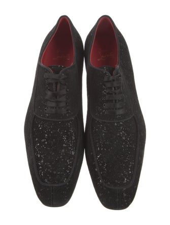 Christian Louboutin Velvet Derby Shoes