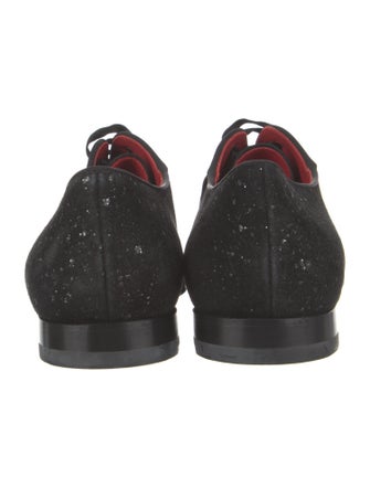 Christian Louboutin Velvet Derby Shoes