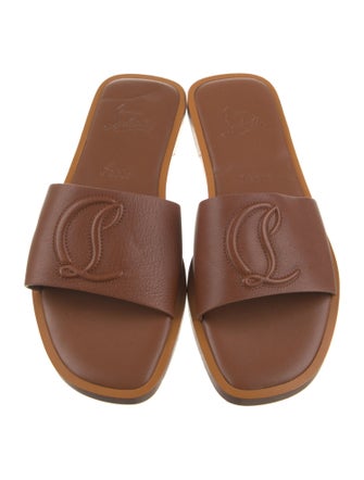 Christian Louboutin Leather Slides