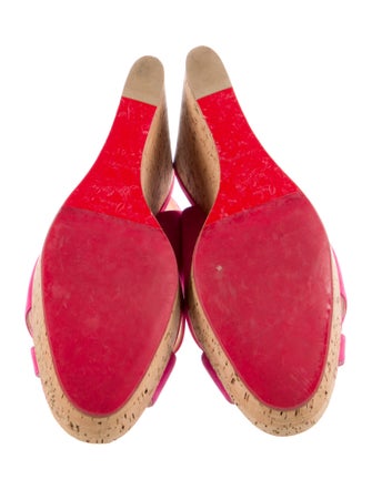Christian Louboutin Reine De Liege 120 Suede Slingback Pumps