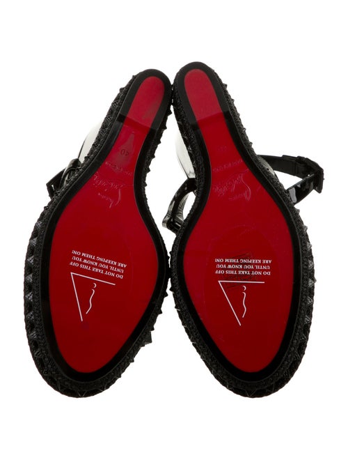 Christian Louboutin Patent Leather Espadrilles