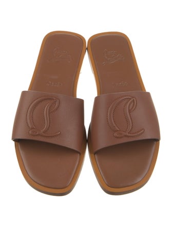 Christian Louboutin Leather Slides