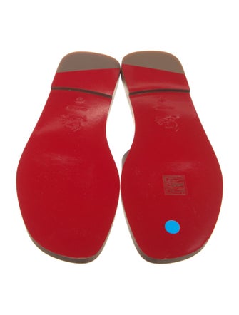Christian Louboutin Leather Slides