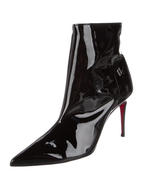 Christian Louboutin Patent Leather Sock Boots