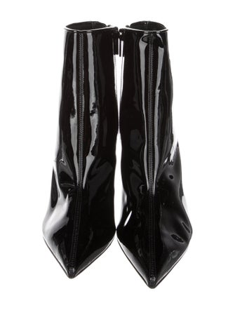 Christian Louboutin Patent Leather Sock Boots