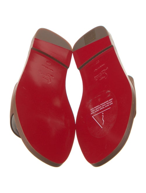 Christian Louboutin Leather Slides