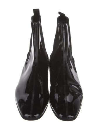 Christian Louboutin Patent Leather Chelsea Boots