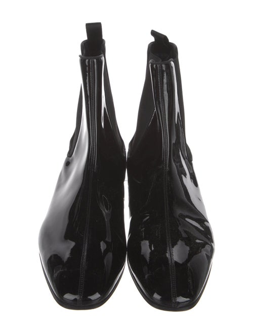 Christian Louboutin Patent Leather Chelsea Boots