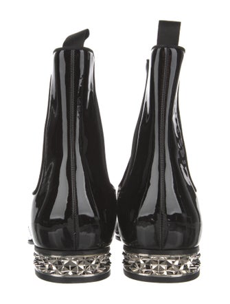 Christian Louboutin Patent Leather Chelsea Boots