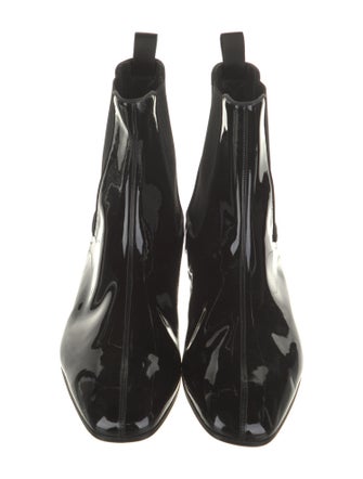 Christian Louboutin Patent Leather Chelsea Boots