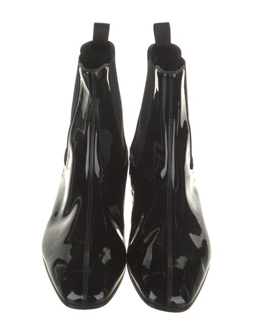 Christian Louboutin Patent Leather Chelsea Boots