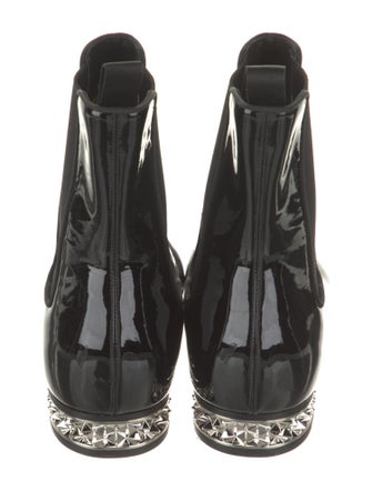 Christian Louboutin Patent Leather Chelsea Boots
