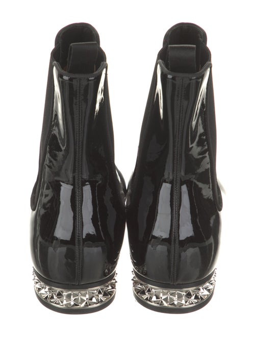 Christian Louboutin Patent Leather Chelsea Boots