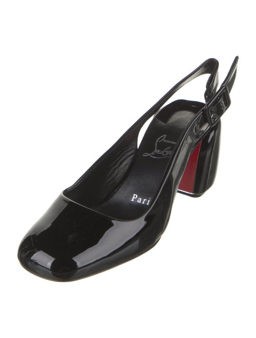 Christian Louboutin Patent Leather Slingback Pumps