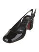 Christian Louboutin Patent Leather Slingback Pumps