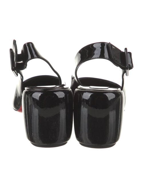 Christian Louboutin Patent Leather Slingback Pumps
