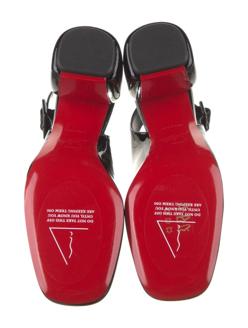 Christian Louboutin Patent Leather Slingback Pumps