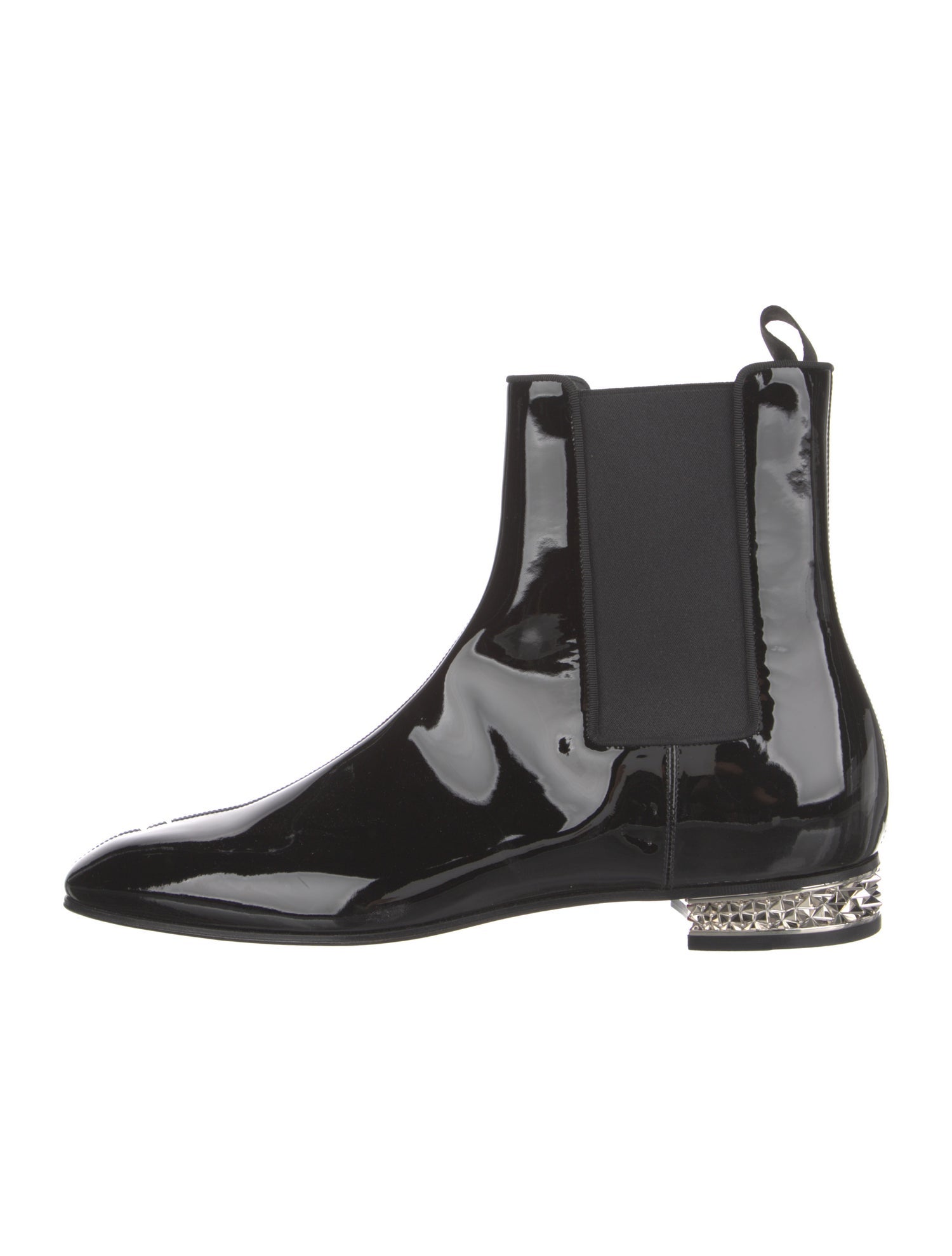 Christian Louboutin Patent Leather Chelsea Boots