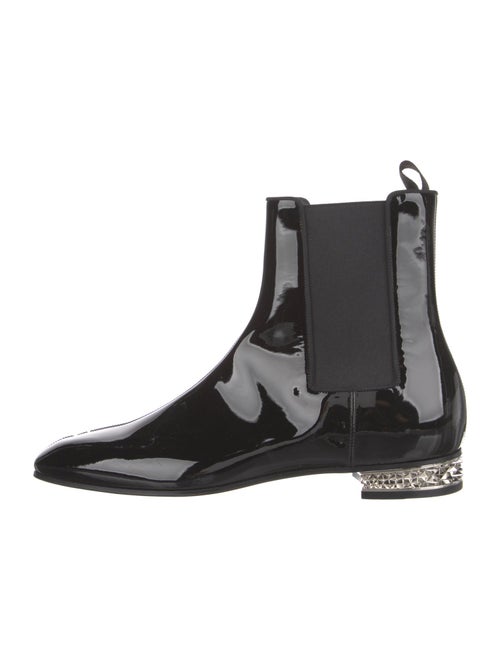 Christian Louboutin Patent Leather Chelsea Boots