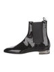 Christian Louboutin Patent Leather Chelsea Boots