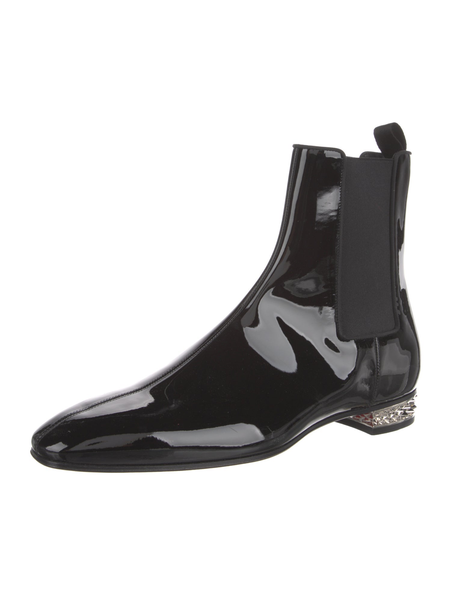 Christian Louboutin Patent Leather Chelsea Boots